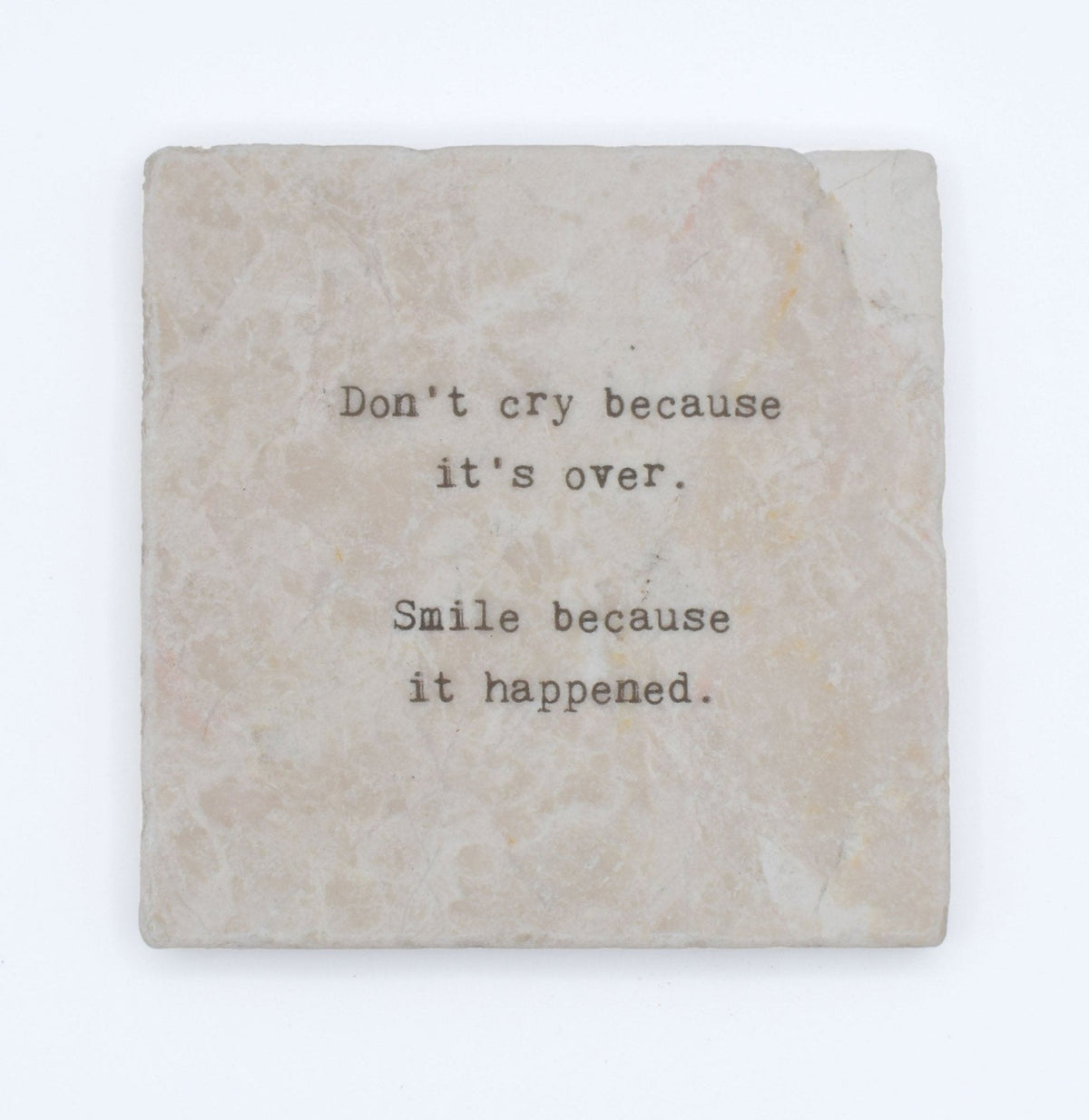 Marble Coasters - Little Gem - Don't Cry Because It's Over
