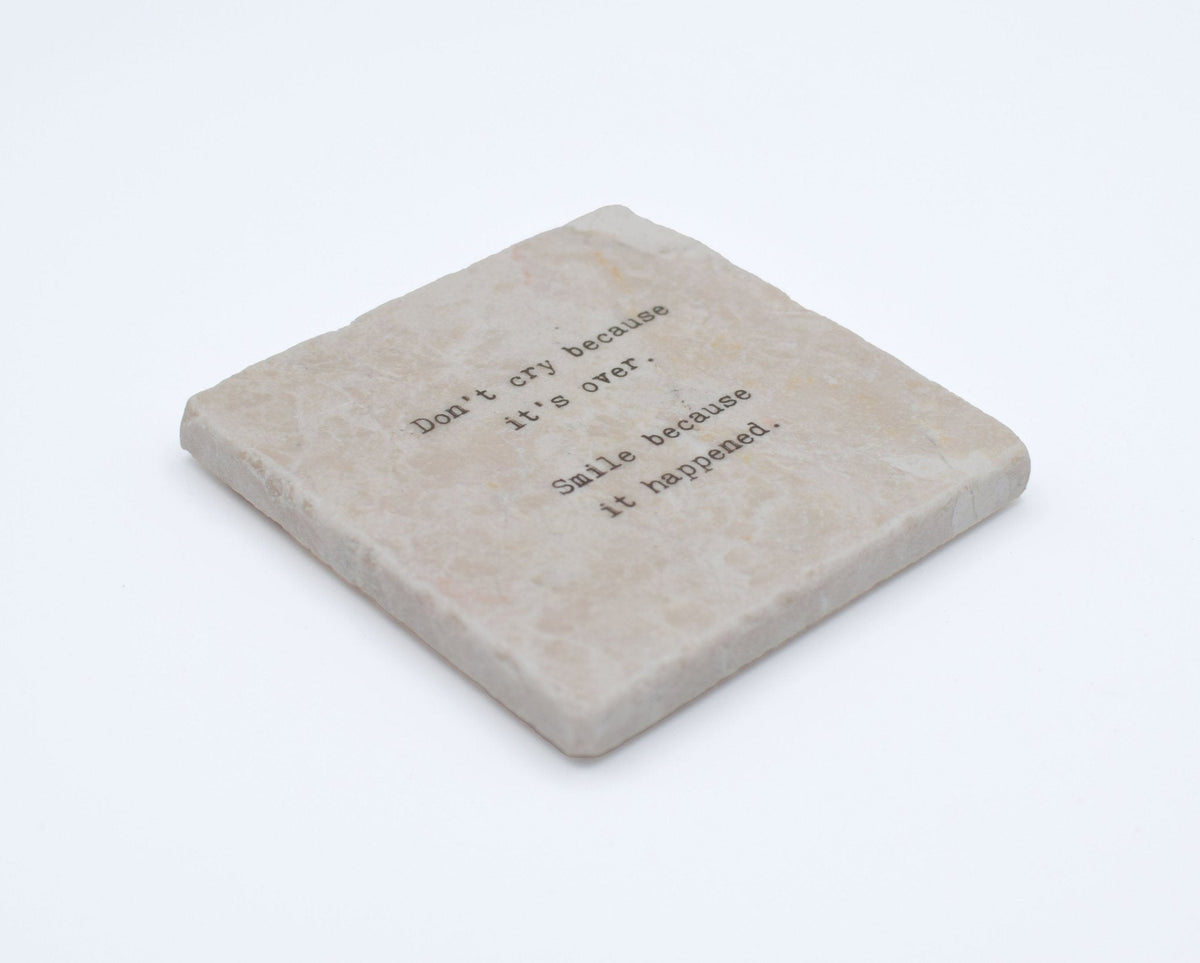 Marble Coasters - Little Gem - Don't Cry Because It's Over