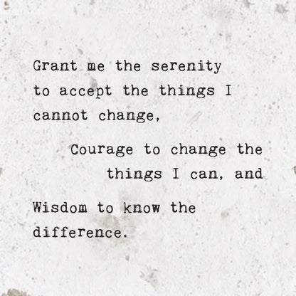 Marble Coasters - Little Gem - Grant Me The Serenity