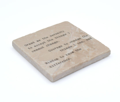 Marble Coasters - Little Gem - Grant Me The Serenity