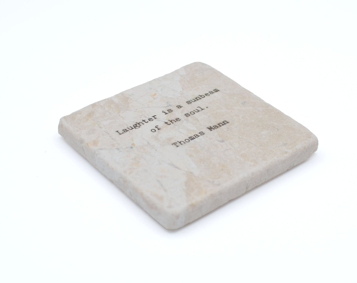 Marble Coasters - Little Gem - Laughter Is The Sunbeam Of The Soul