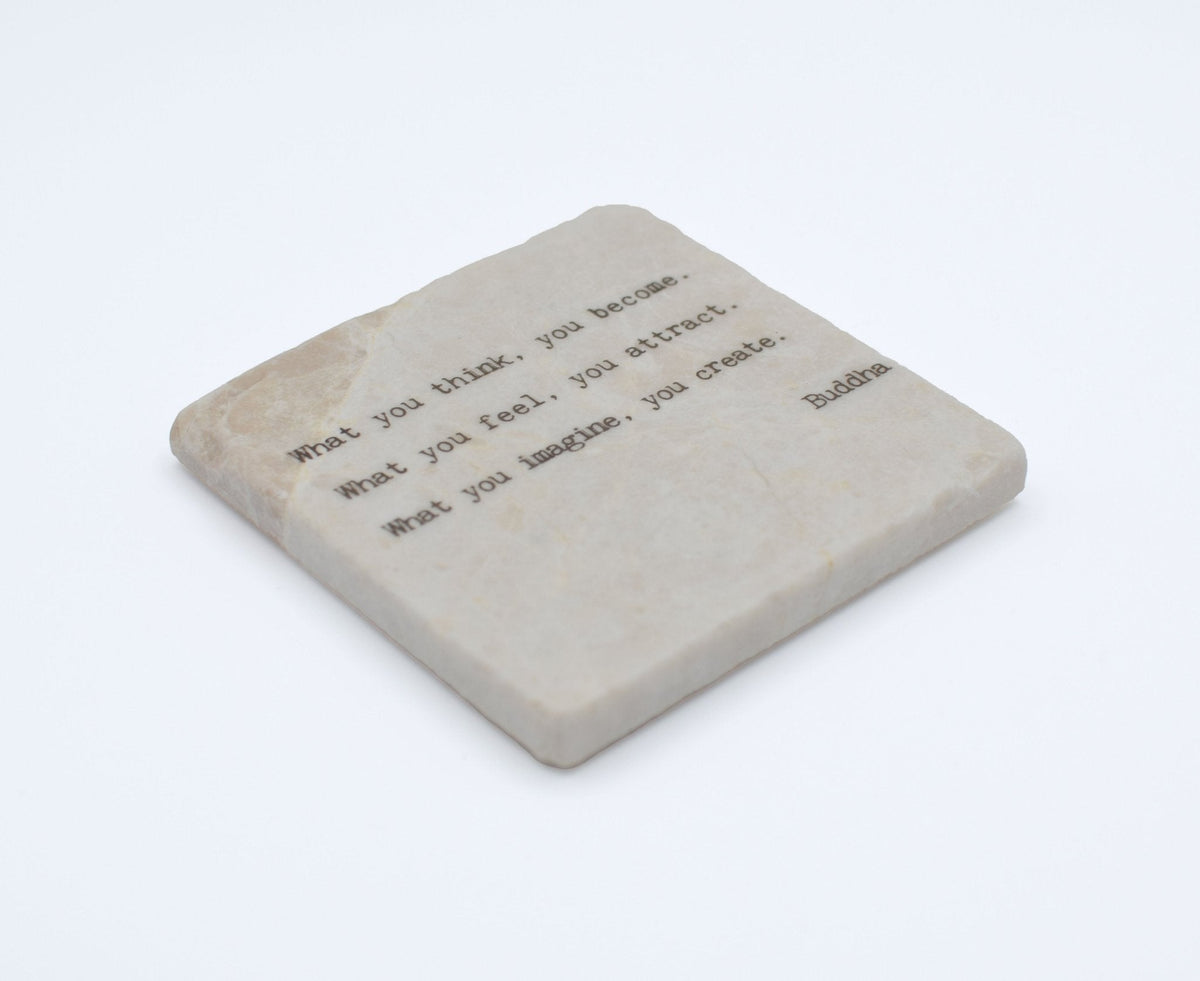 Marble Coasters - Little Gem - What You Think You Become