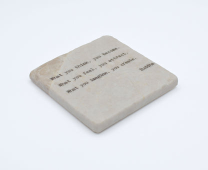 Marble Coasters - Little Gem - What You Think You Become