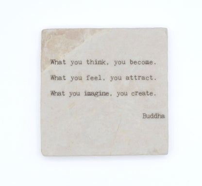 Marble Coasters - Little Gem - What You Think You Become