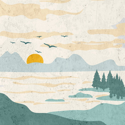 Marble Coasters - Lost & Found - Boho Mountains