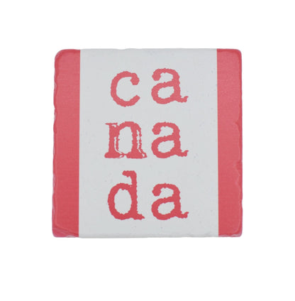 Marble Coasters - Lost & Found - Canada Flag