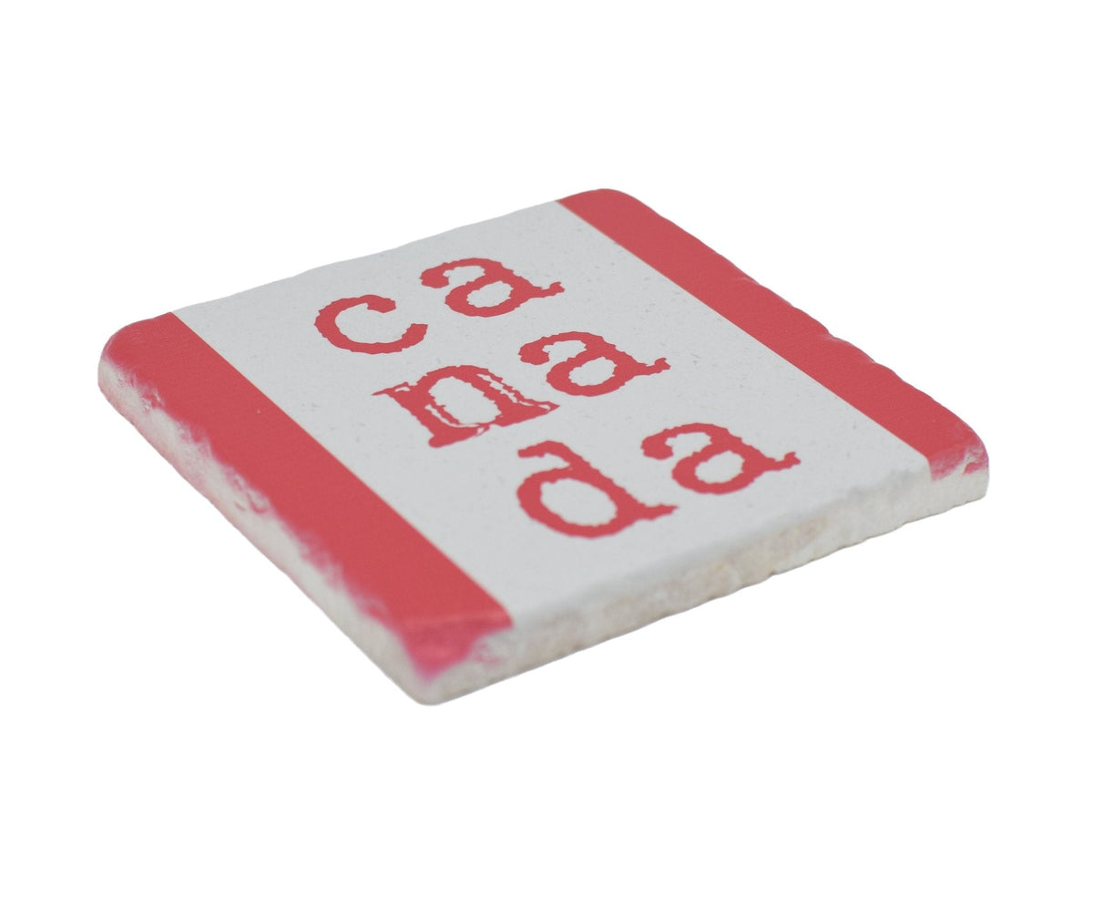 Marble Coasters - Lost & Found - Canada Flag