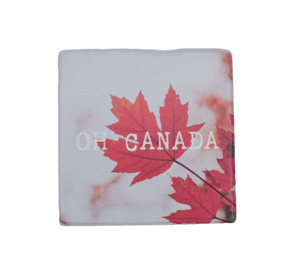 Marble Coasters - Lost & Found - Canada Maple Leaf