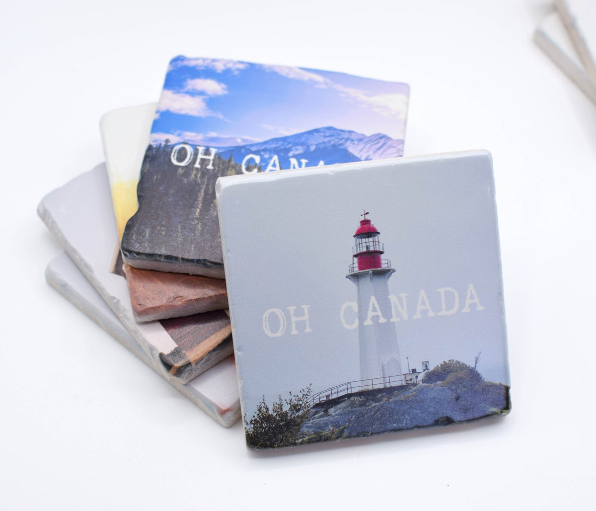 Marble Coasters - Lost & Found - Canada Mountains
