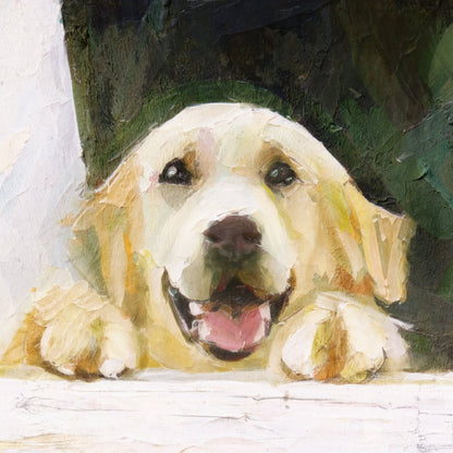 Marble Coasters - Lost & Found - Golden Retriever