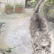Marble Coasters - Lost & Found - Stretching Cat