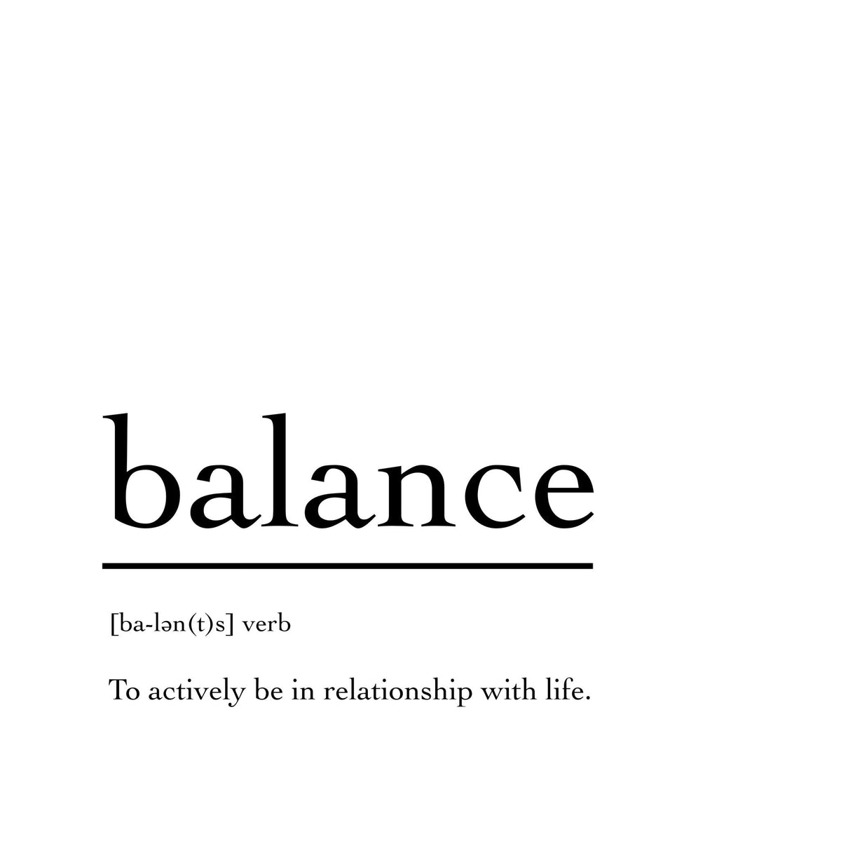 Marble Coasters - Verbs To Live By - Balance