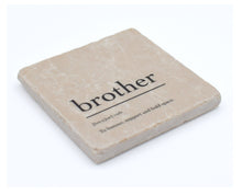 Marble Coasters - Verbs To Live By - Brother