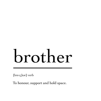 Marble Coasters - Verbs To Live By - Brother