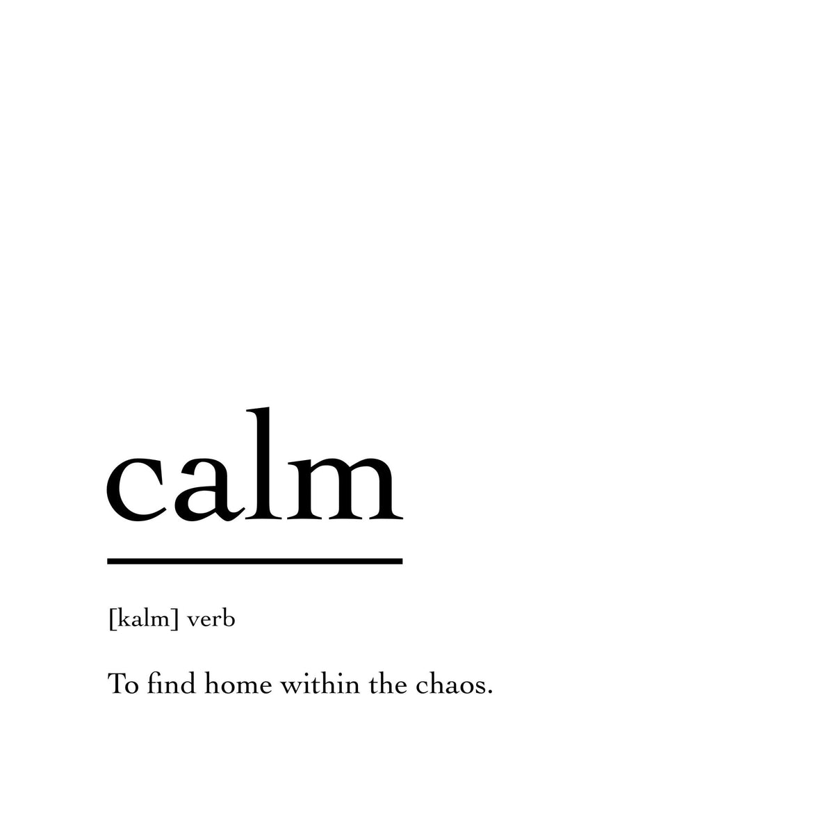 Marble Coasters - Verbs To Live By - Calm