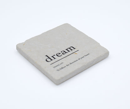 Marble Coasters - Verbs To Live By - Dream