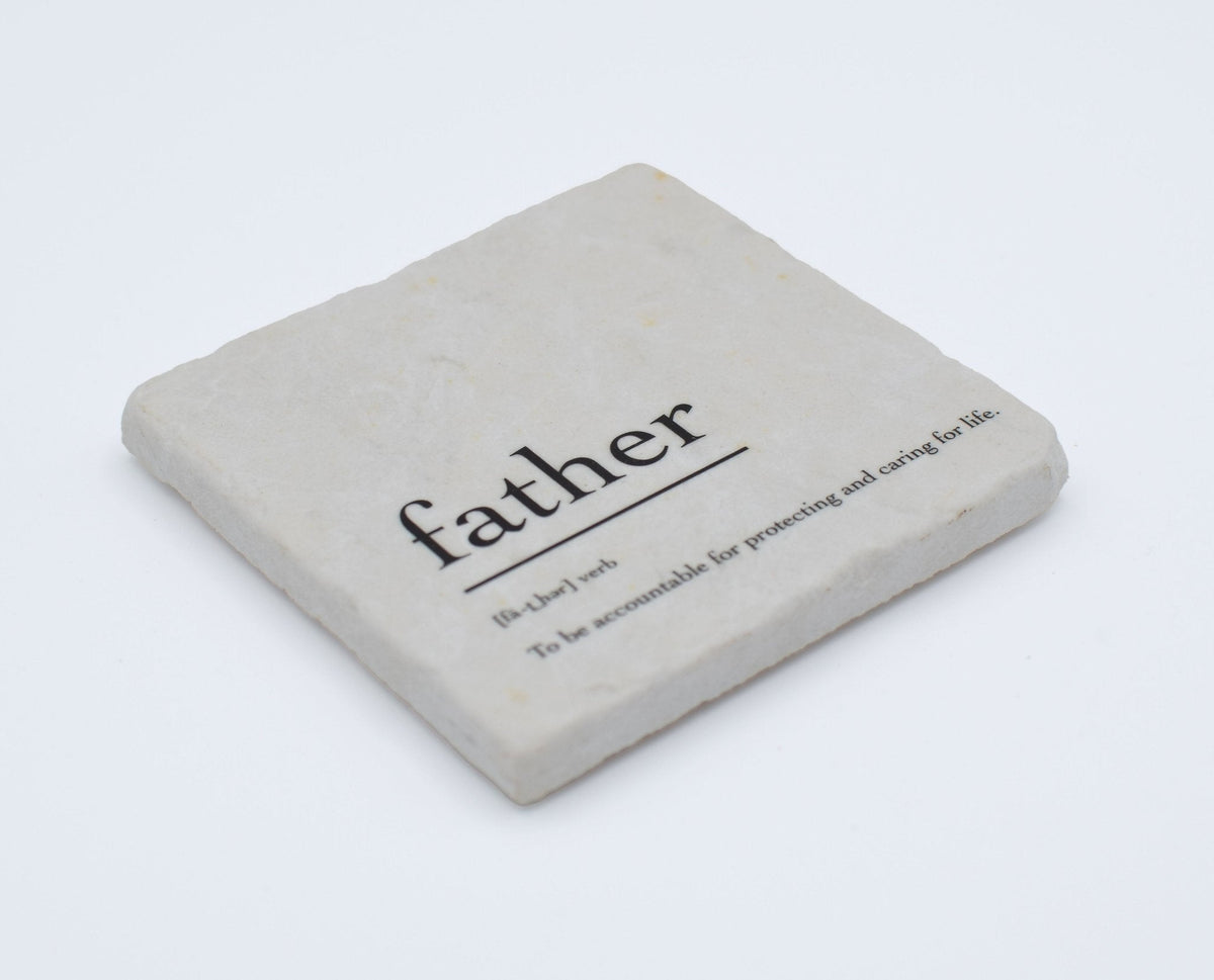 Marble Coasters - Verbs To Live By - Father