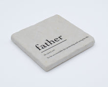 Marble Coasters - Verbs To Live By - Father
