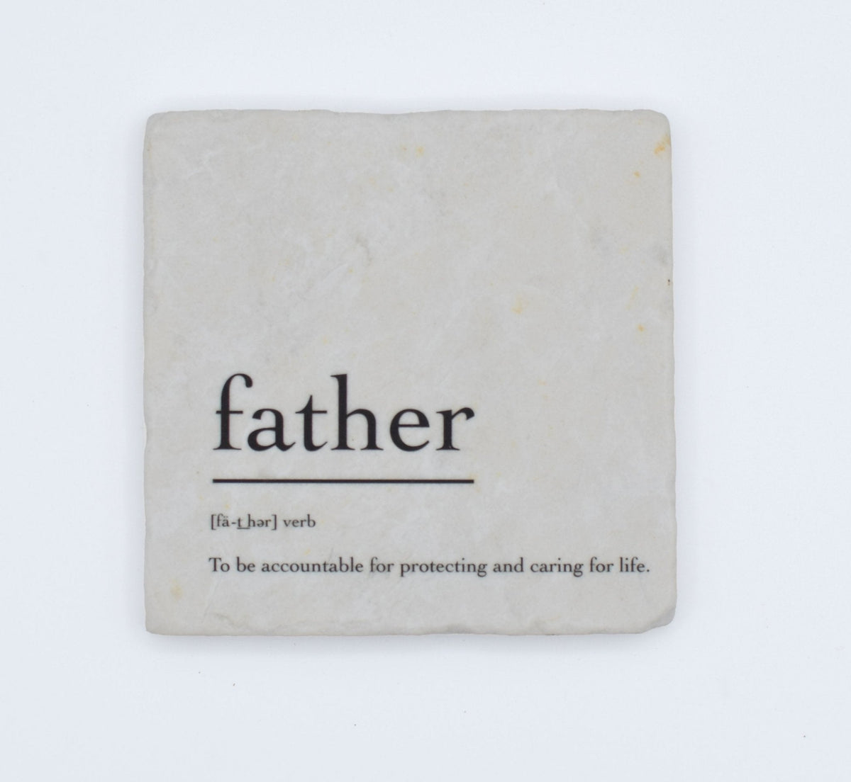 Marble Coasters - Verbs To Live By - Father