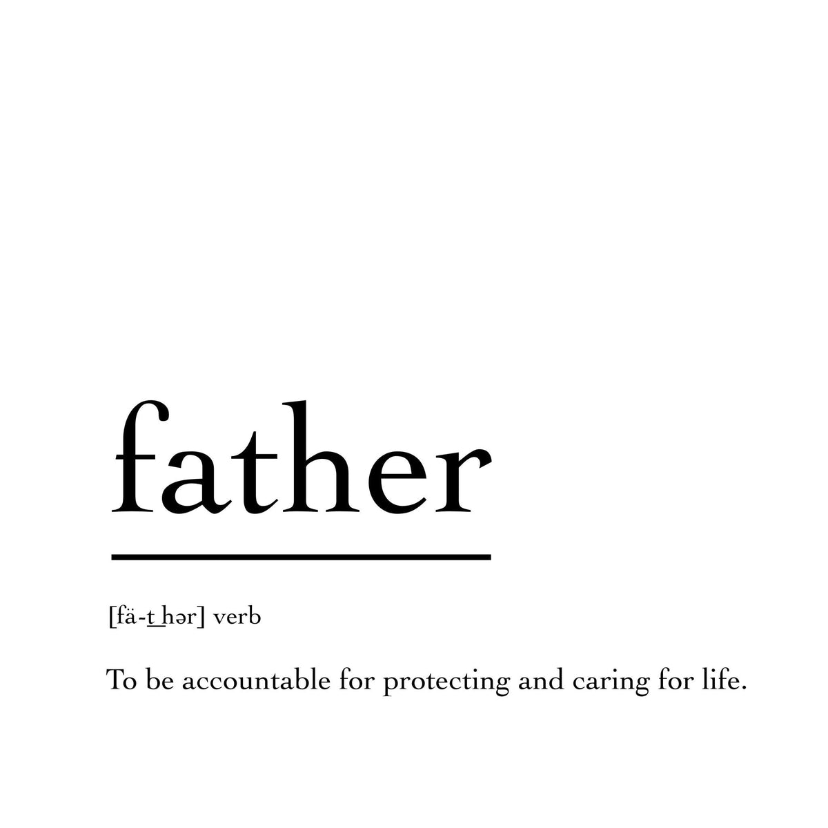 Marble Coasters - Verbs To Live By - Father
