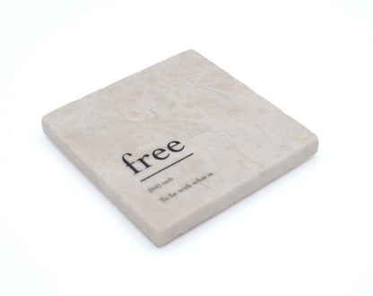 Marble Coasters - Verbs To Live By - Free
