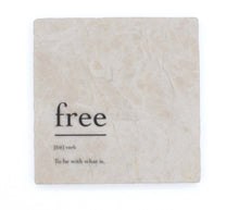 Marble Coasters - Verbs To Live By - Free