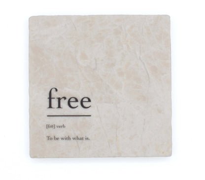 Marble Coasters - Verbs To Live By - Free