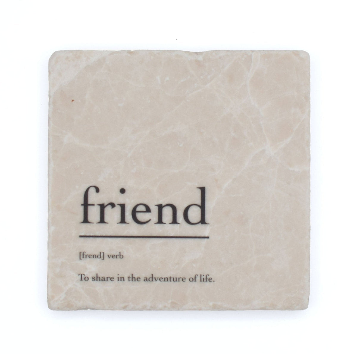Marble Coasters - Verbs To Live By - Friend