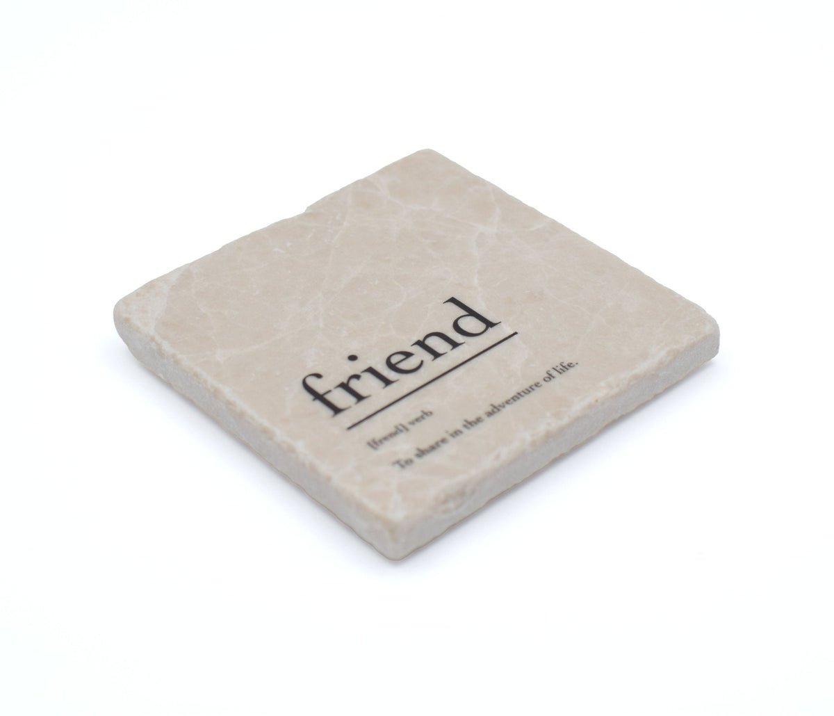 Marble Coasters - Verbs To Live By - Friend