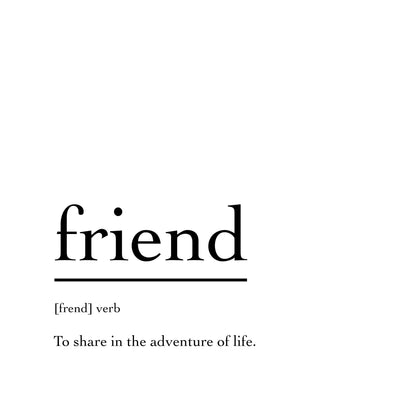 Marble Coasters - Verbs To Live By - Friend
