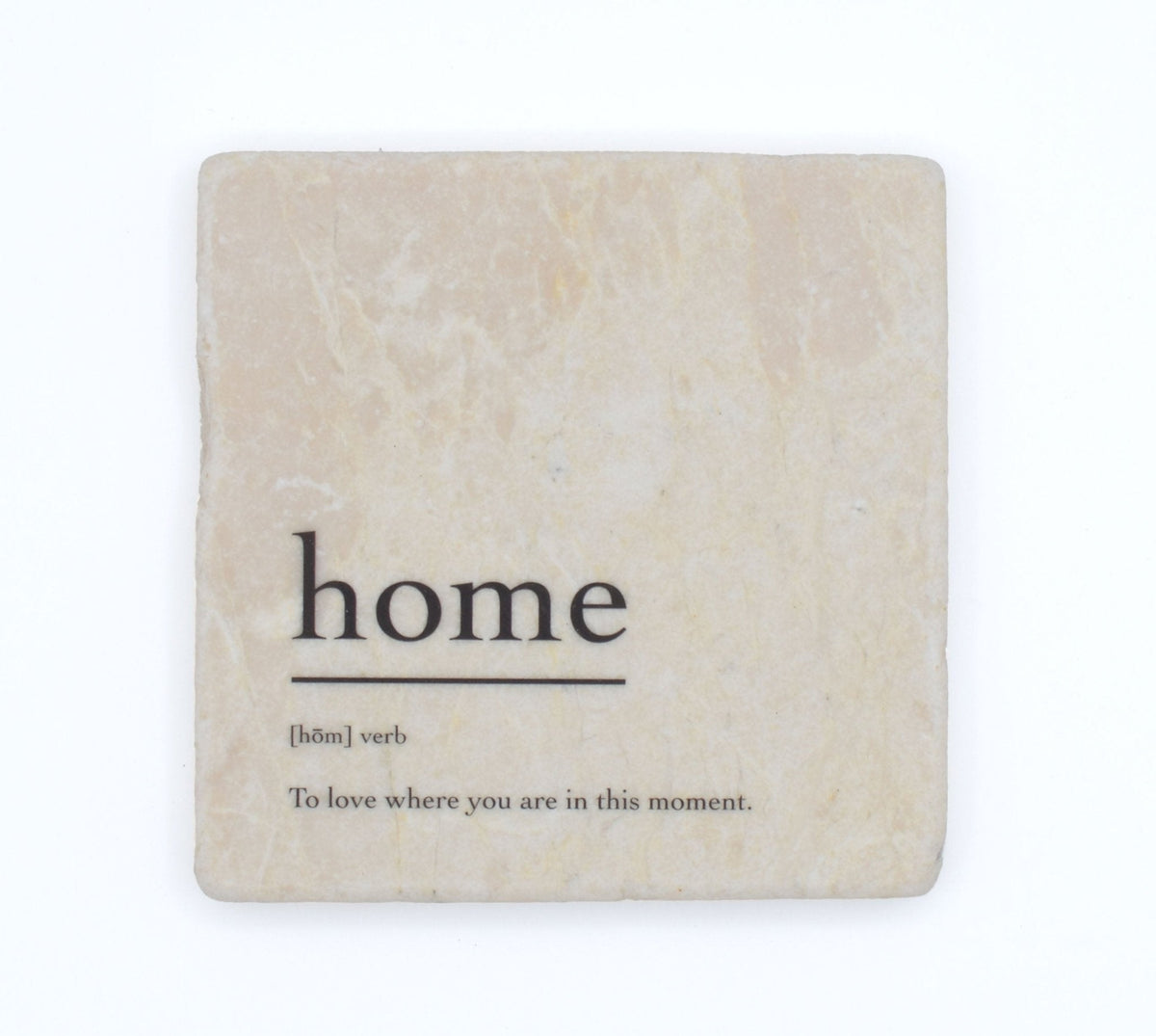 Marble Coasters - Verbs To Live By - Home