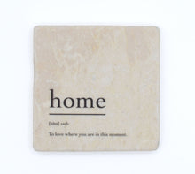 Marble Coasters - Verbs To Live By - Home