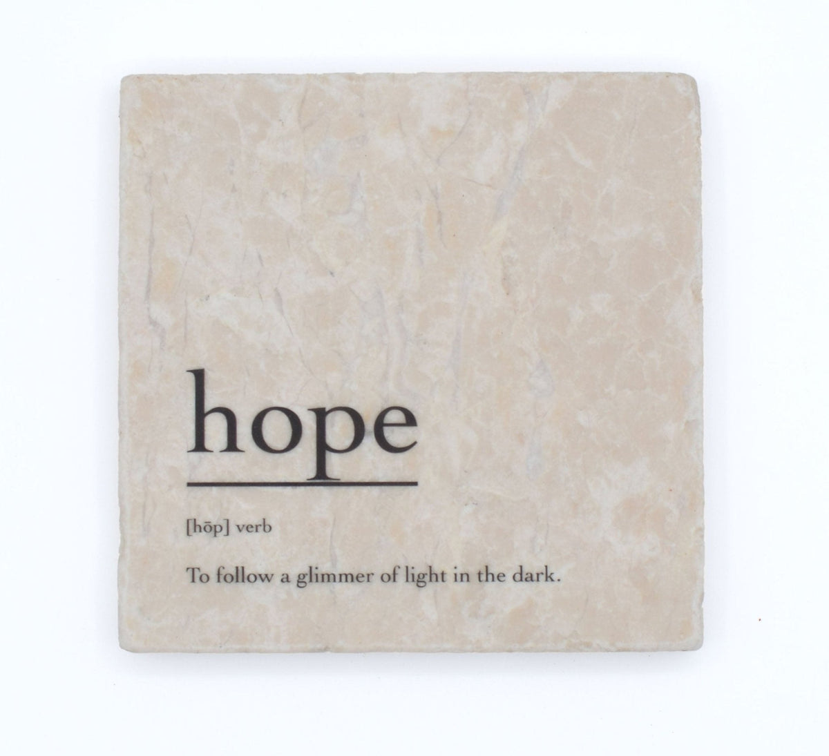 Marble Coasters - Verbs To Live By - Hope