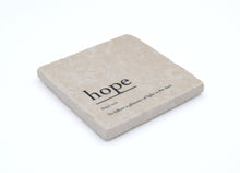Marble Coasters - Verbs To Live By - Hope