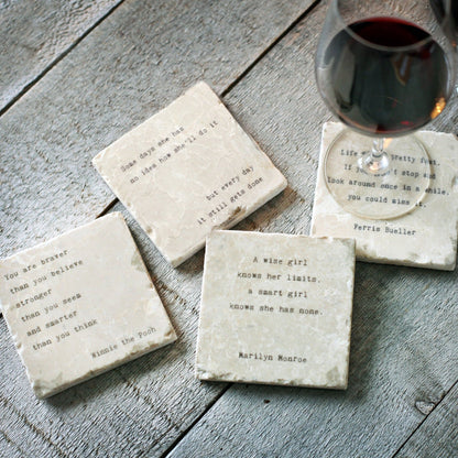 Marble Coasters - Verbs To Live By - Play