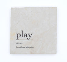 Marble Coasters - Verbs To Live By - Play