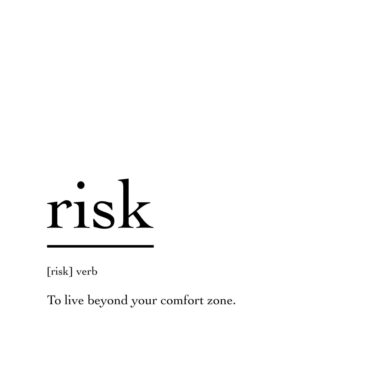Marble Coasters - Verbs To Live By - Risk