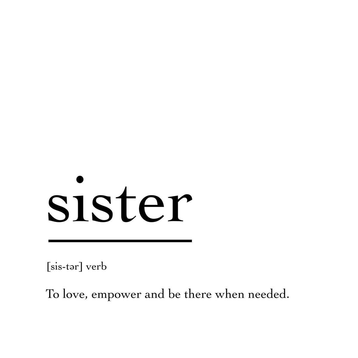 Marble Coasters - Verbs To Live By - Sister