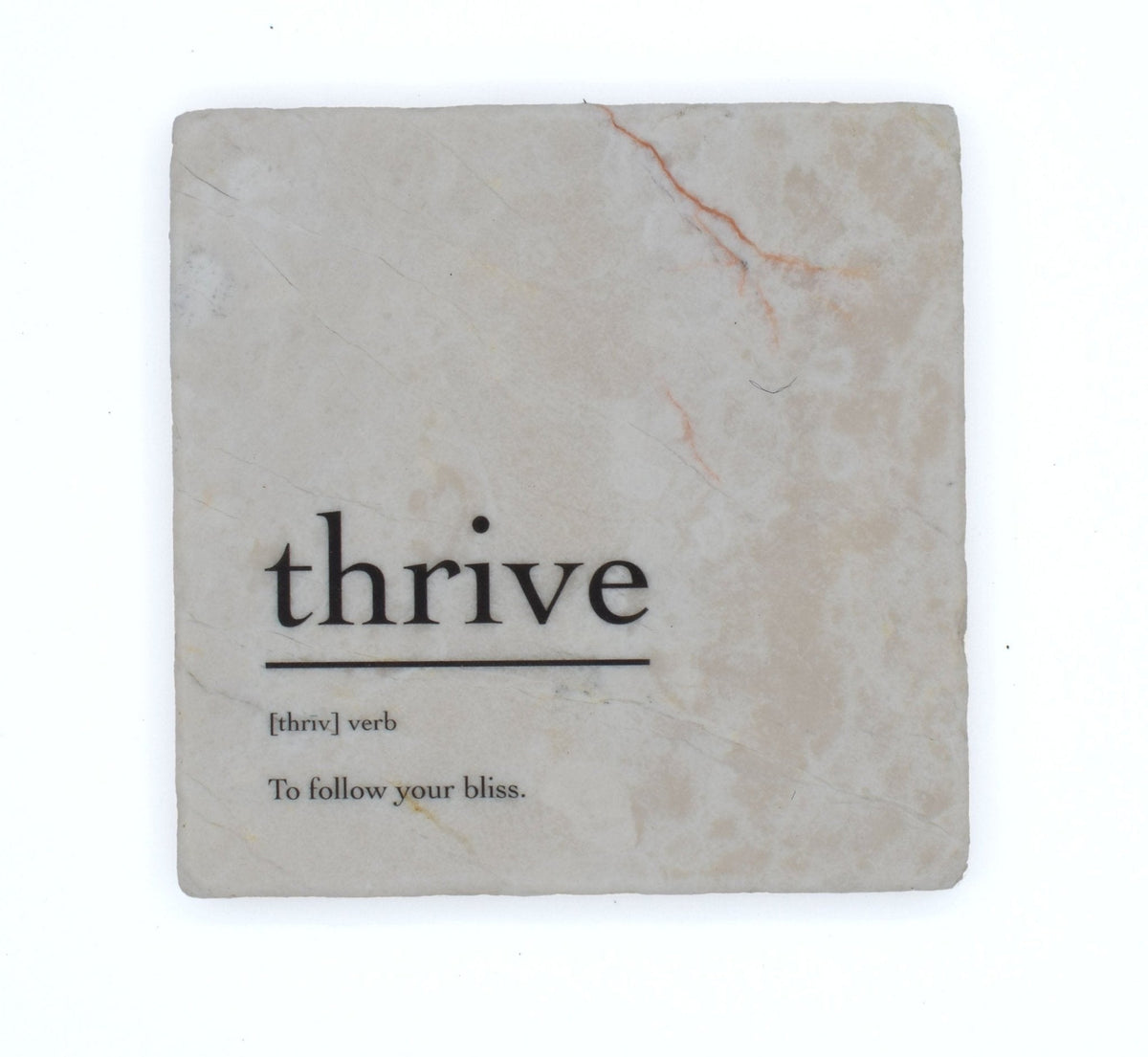 Marble Coasters - Verbs To Live By - Thrive