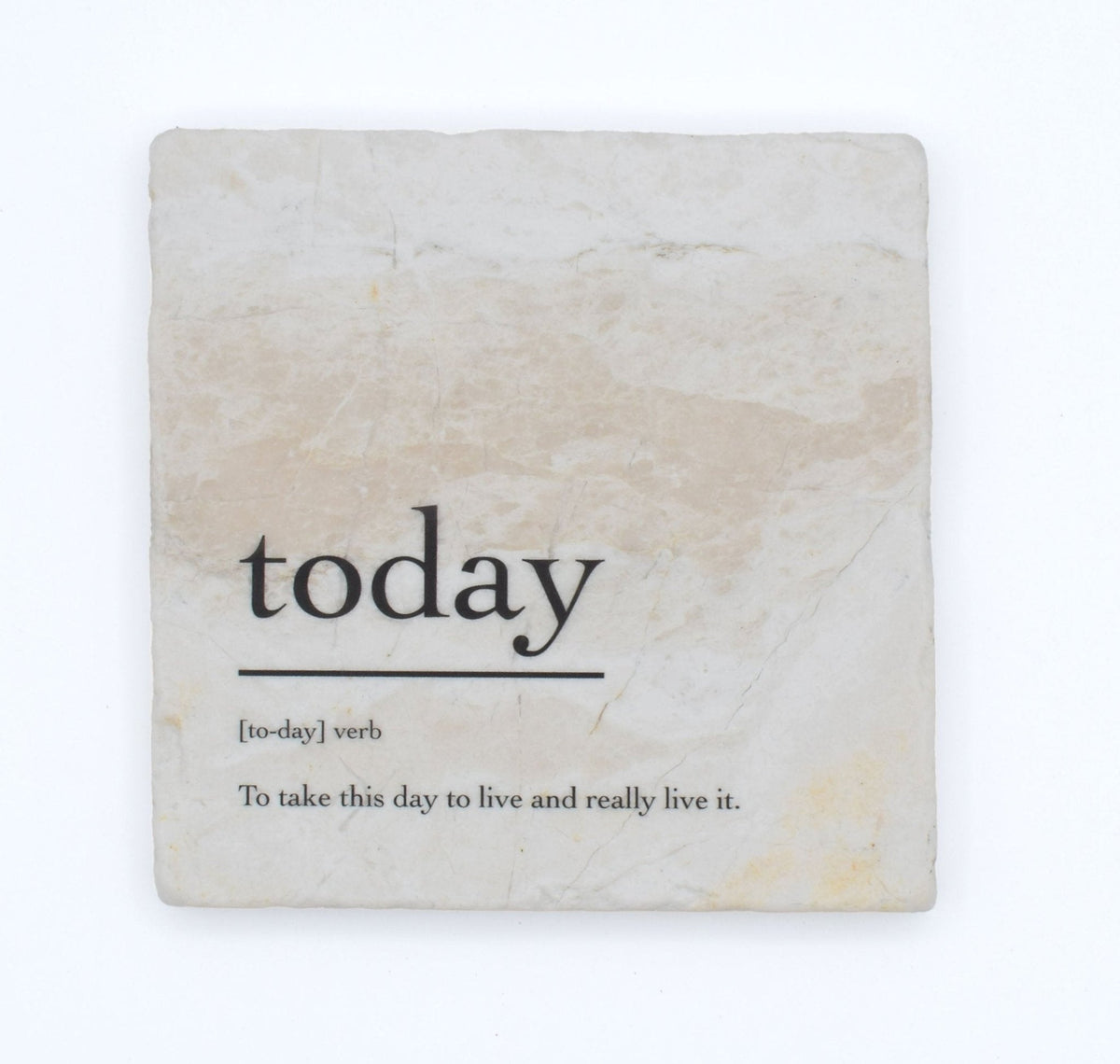 Marble Coasters - Verbs To Live By - Today