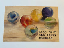 Carte postale en bois - Billes