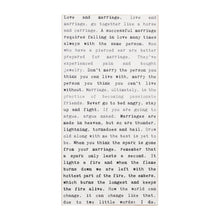 Typewriter Sign - Marriage