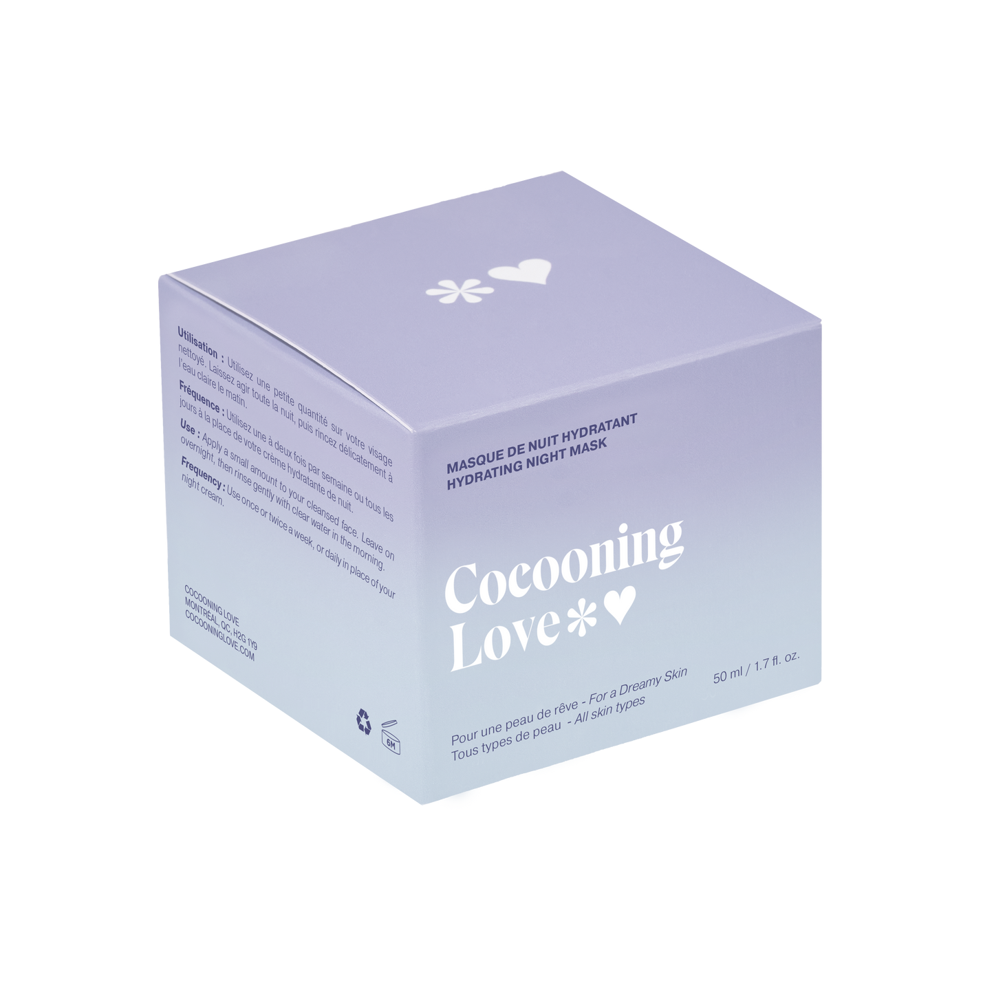 Masque de nuit hydratation intense