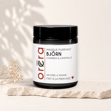 Masque pour le visage purifiant BJÖRN charbon & camomille