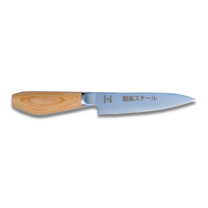 MATSUE 130 | Couteau d'office en acier inoxydable MV 130 mm/Manche en bois naturel