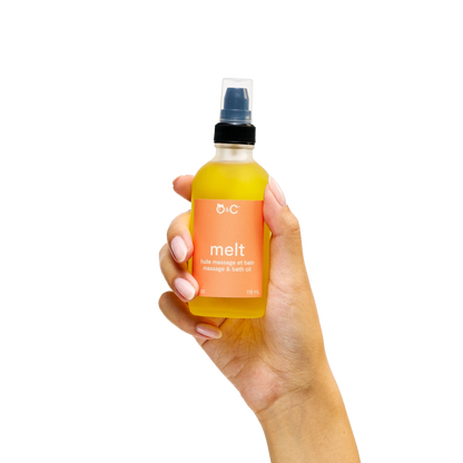 Huile de massage et de bain : fonte