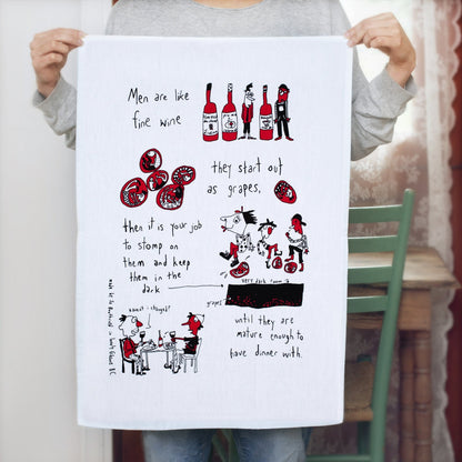 Tea Towel - Men Are Fine Wine