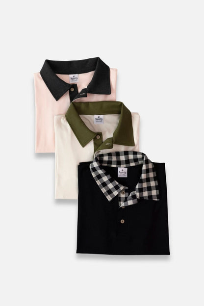 Men's Bamboo Polo Shirt | Black Bison Plaid