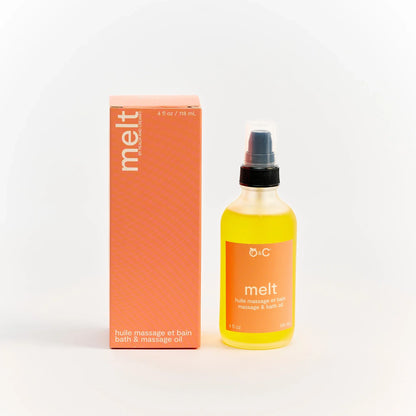Huile de massage et de bain : fonte