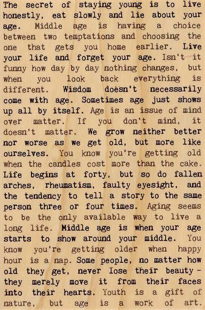 Wood Postcard - Middle Age